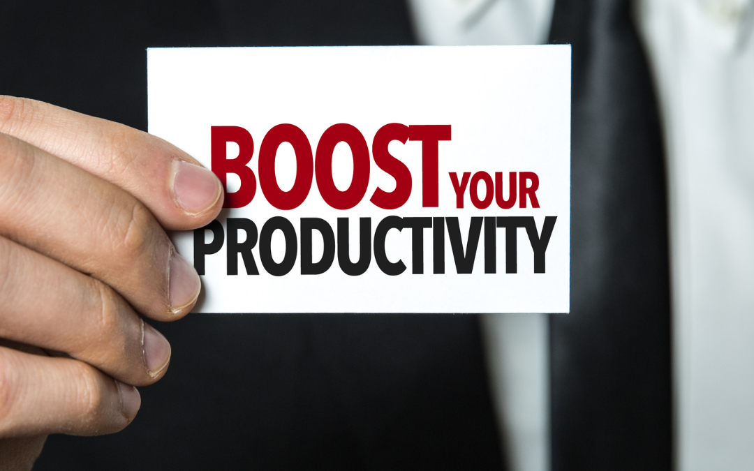 Three ways to boost productivity